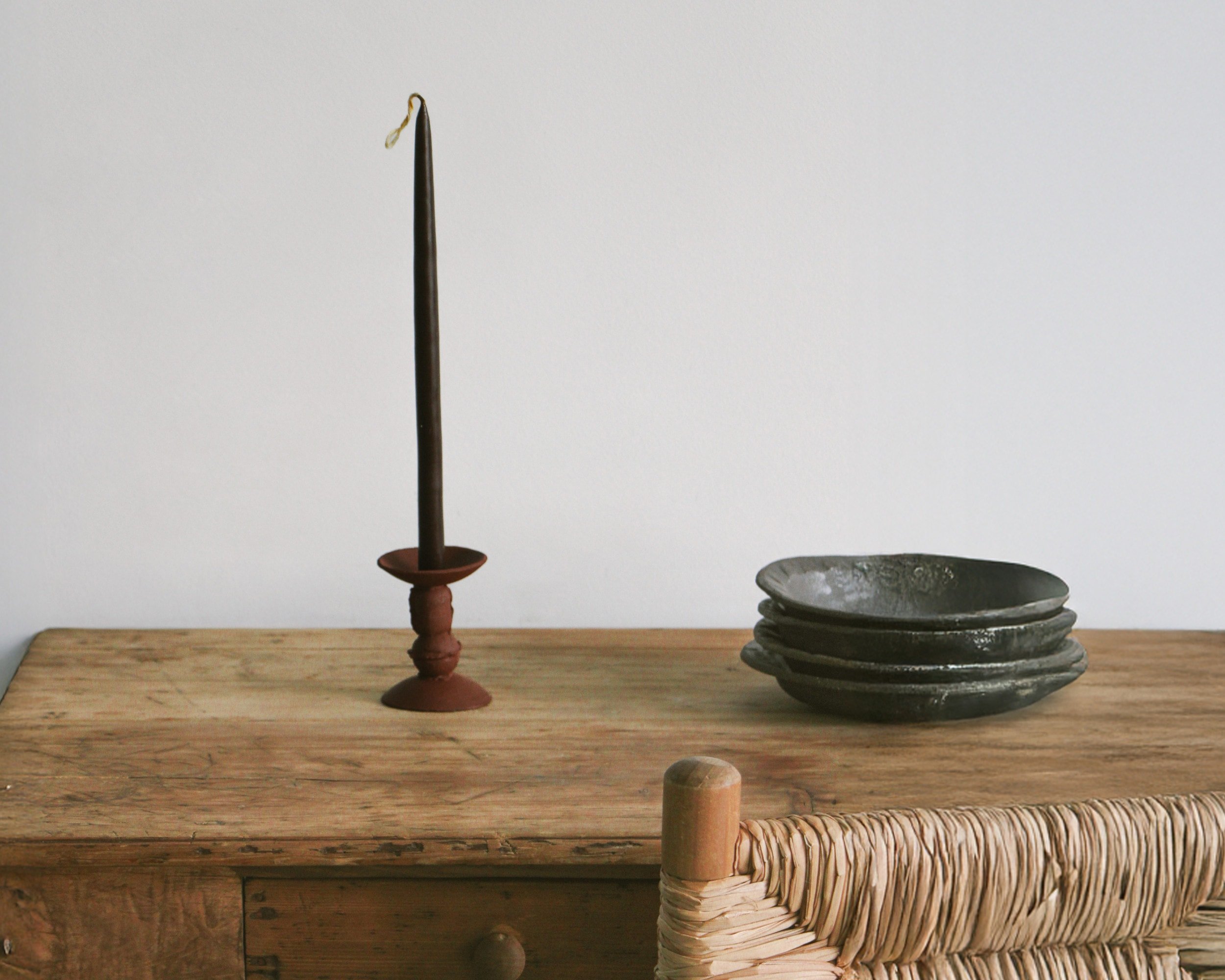 TAPER CANDLES AND
CANDLE HOLDER